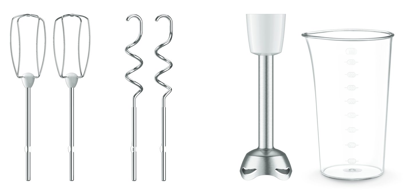 TEFAL HT462138 Prep'Mix+ 500 W-os kézi mixer, fehér-fekete – 2. kép