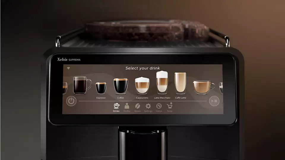 SAECO SM8889/00 Xelsis Suprema automata kávéfőző tejhabosítóval és Wi-Fi-kapcsolattal – 6. kép