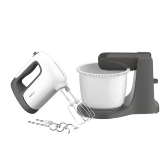 TEFAL HT464138 Prep'Mix+ kézi mixer automatikusan forgó tállal, szürke-fehér – 3. kép