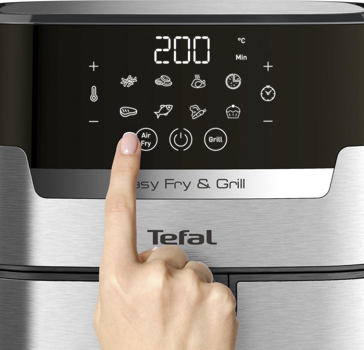 TEFAL EY505D15 Easy Fry & Grill digitális forrólevegős sütő grillfunkcióval – 3. kép