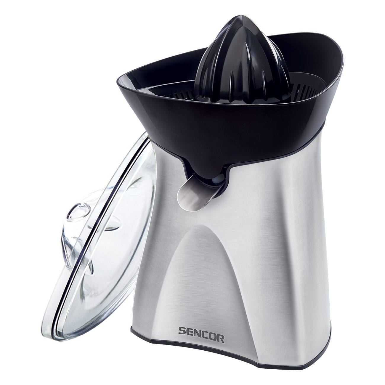 SENCOR SCJ 6050SS nemesacél citrusprés két facsarókúppal – 2. kép