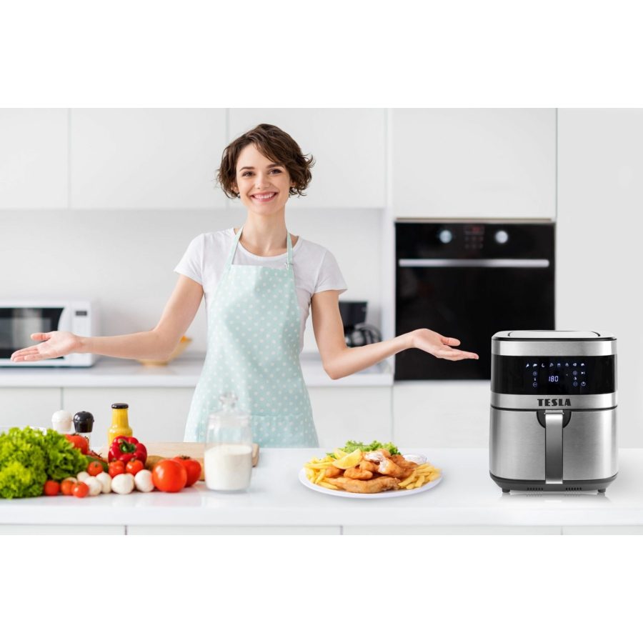 TESLA AirCook Q60 multifunkciós digitális forrólevegős sütő, 6 l, 1500 W – 7. kép
