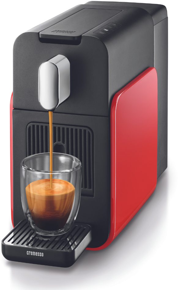CREMESSO 3301249 Brava Glossy Red kapszulás kávéfőző 19 bar nyomással – 2. kép