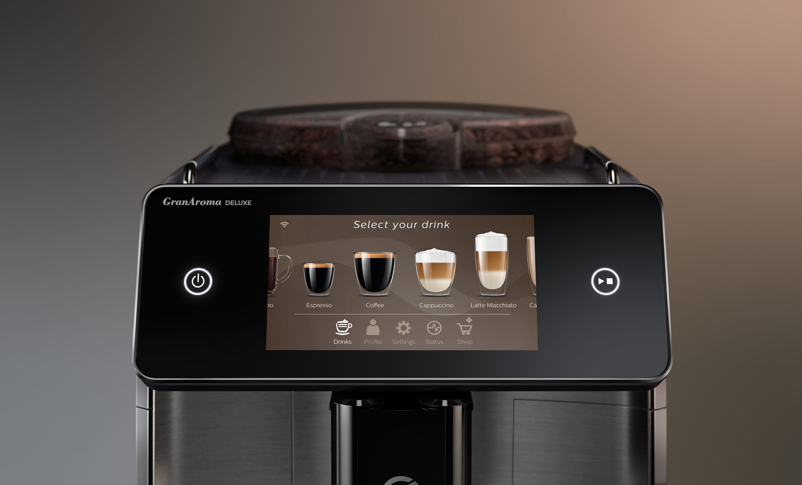 SAECO GranAroma Deluxe SM6685/00 automata kávéfőző LattePerfetto tejrendszerrel – 12. kép