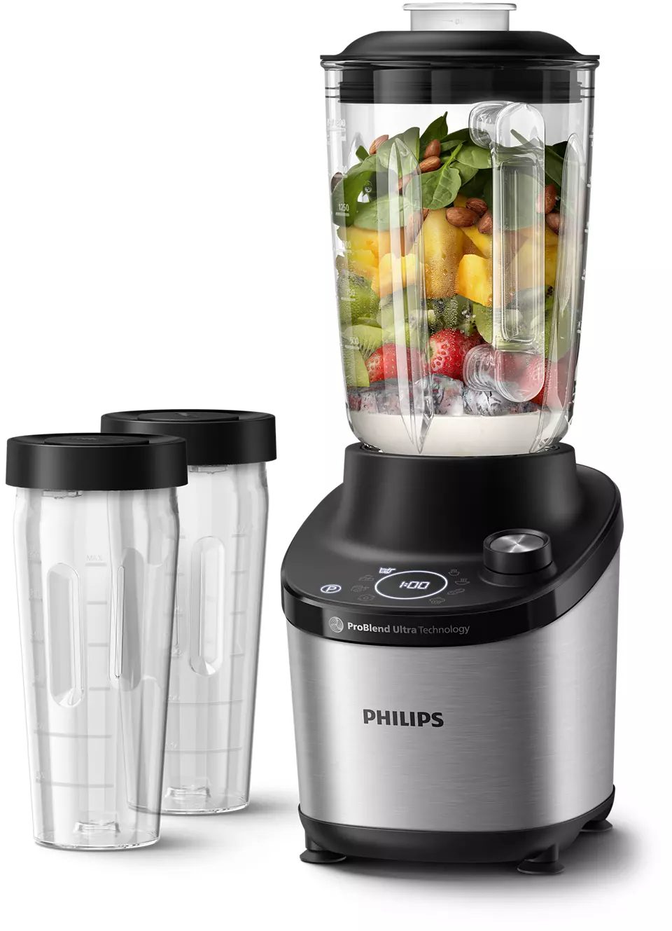 PHILIPS HR3760/10 nagy sebességű turmixgép 1500 W-os motorral és 2 ivópohárral – 10. kép
