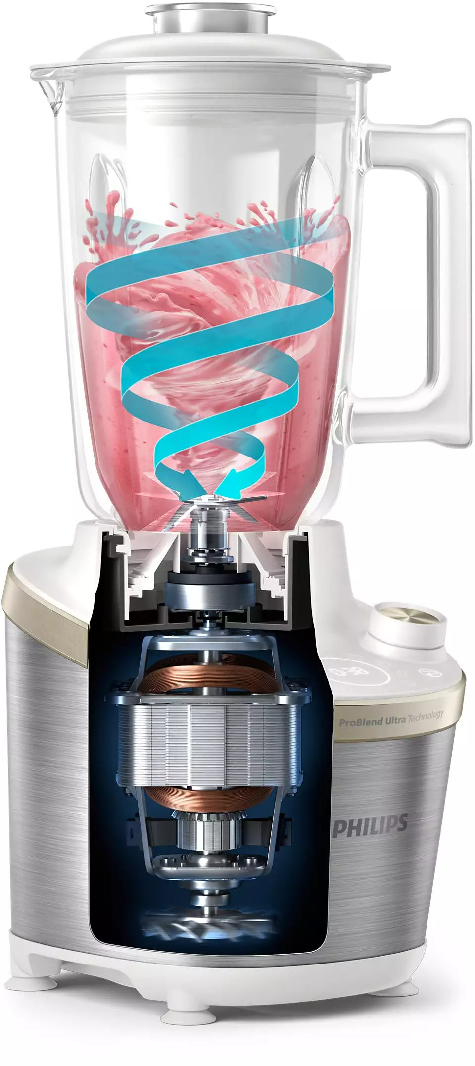 PHILIPS HR3760/01 nagy sebességű turmixgép 1500 W-os motorral – 3. kép