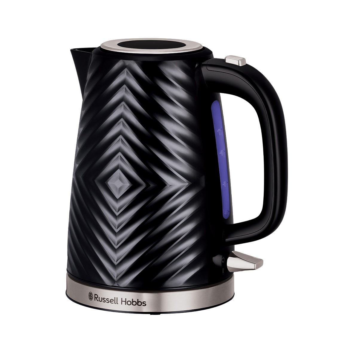 RUSSELL HOBBS 26380-70/RH Groove fekete vízforraló kék megvilágítással – 2. kép