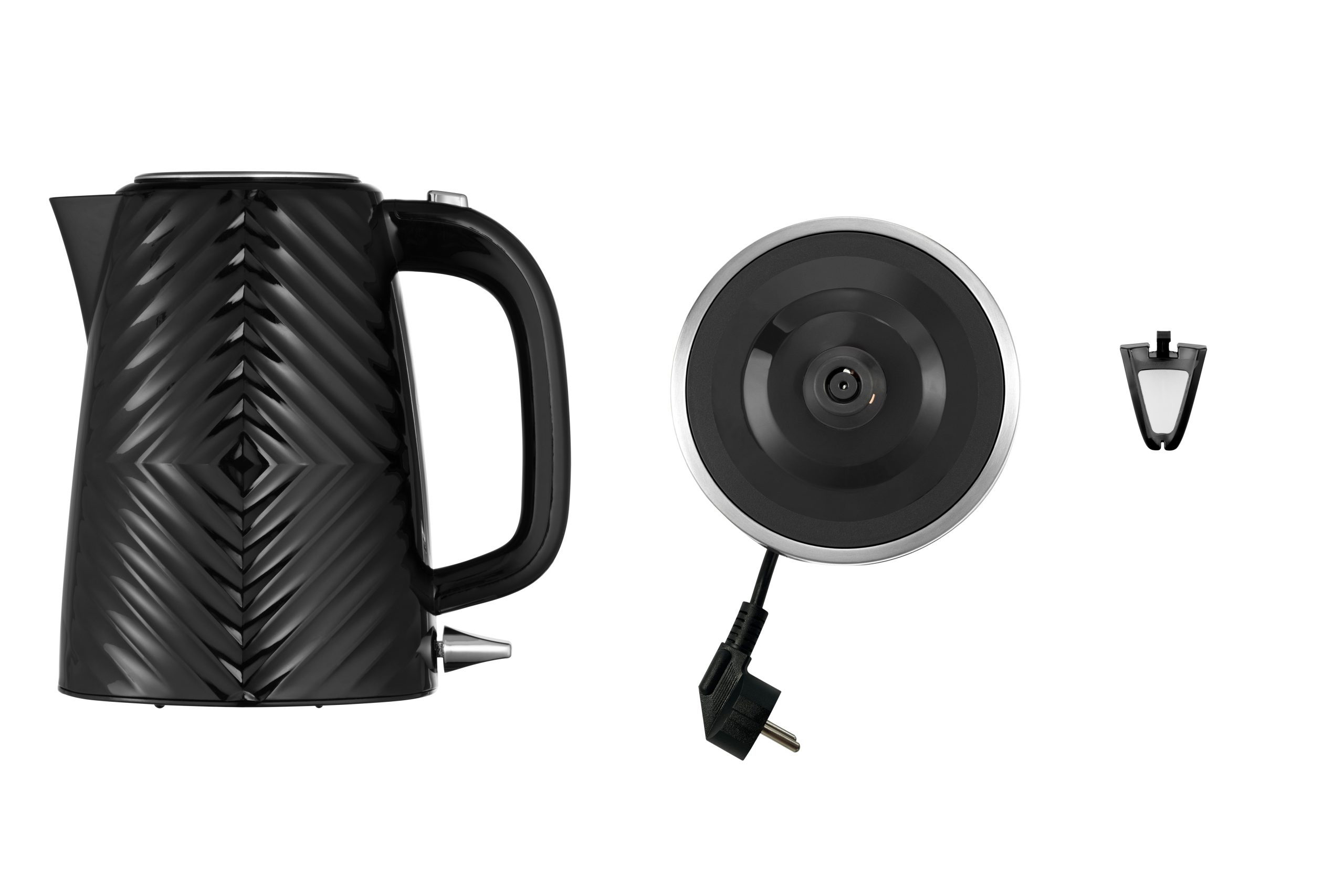 RUSSELL HOBBS 26380-70/RH Groove fekete vízforraló kék megvilágítással – 9. kép