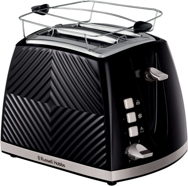 RUSSELL HOBBS 26390-56/RH Groove kétszeletes kenyérpirító, fekete