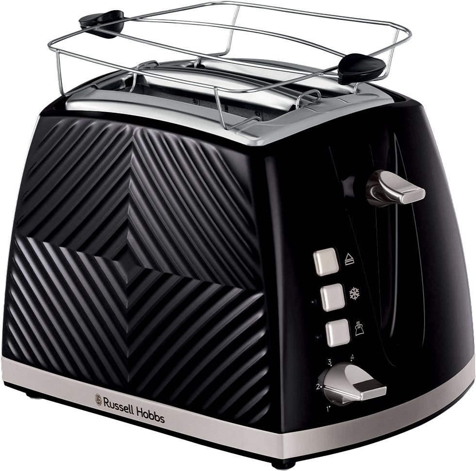 RUSSELL HOBBS 26390-56/RH Groove kétszeletes kenyérpirító, fekete