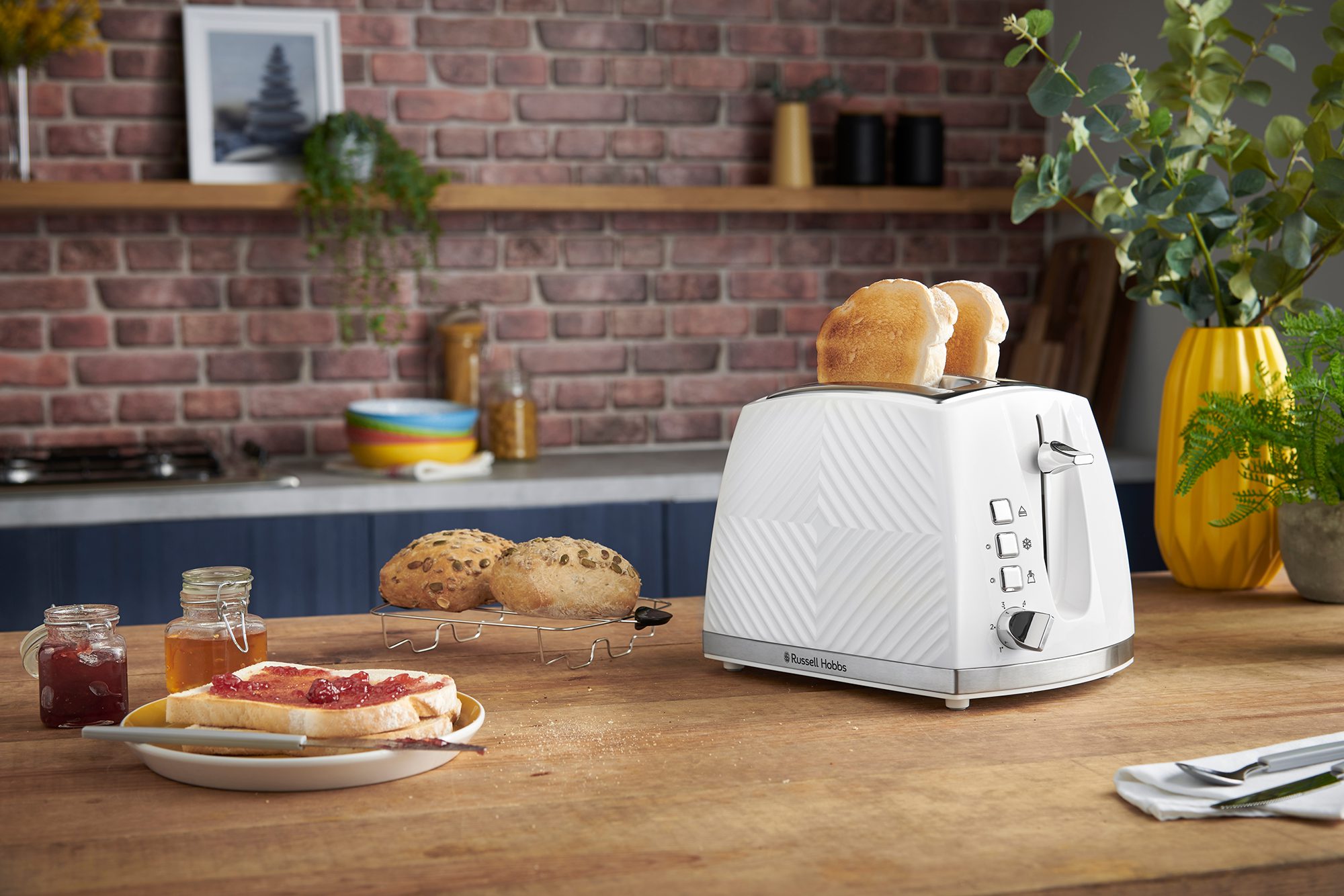 RUSSELL HOBBS 26391-56/RH Groove fehér, 2 szeletes kenyérpirító – 12. kép
