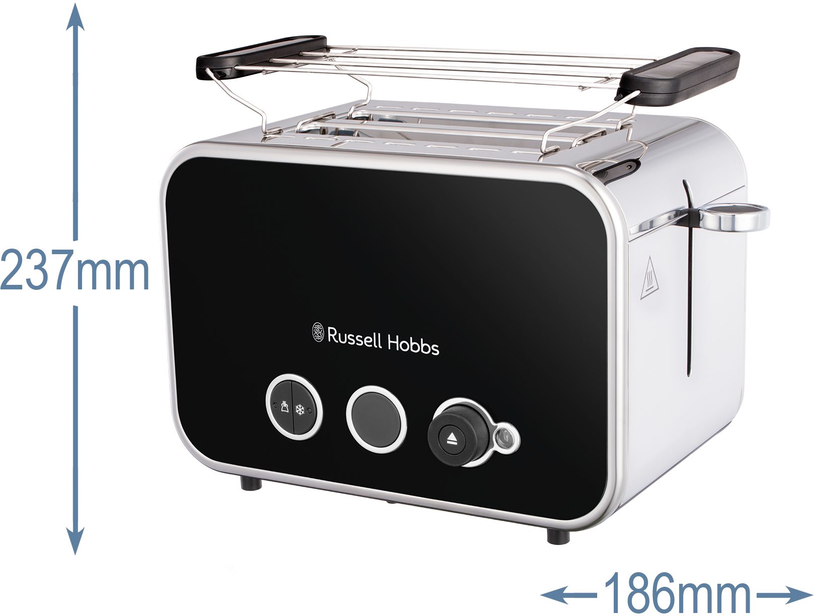 RUSSELL HOBBS 26430-56/RH Distinctions két szeletes fekete kenyérpirító – 9. kép