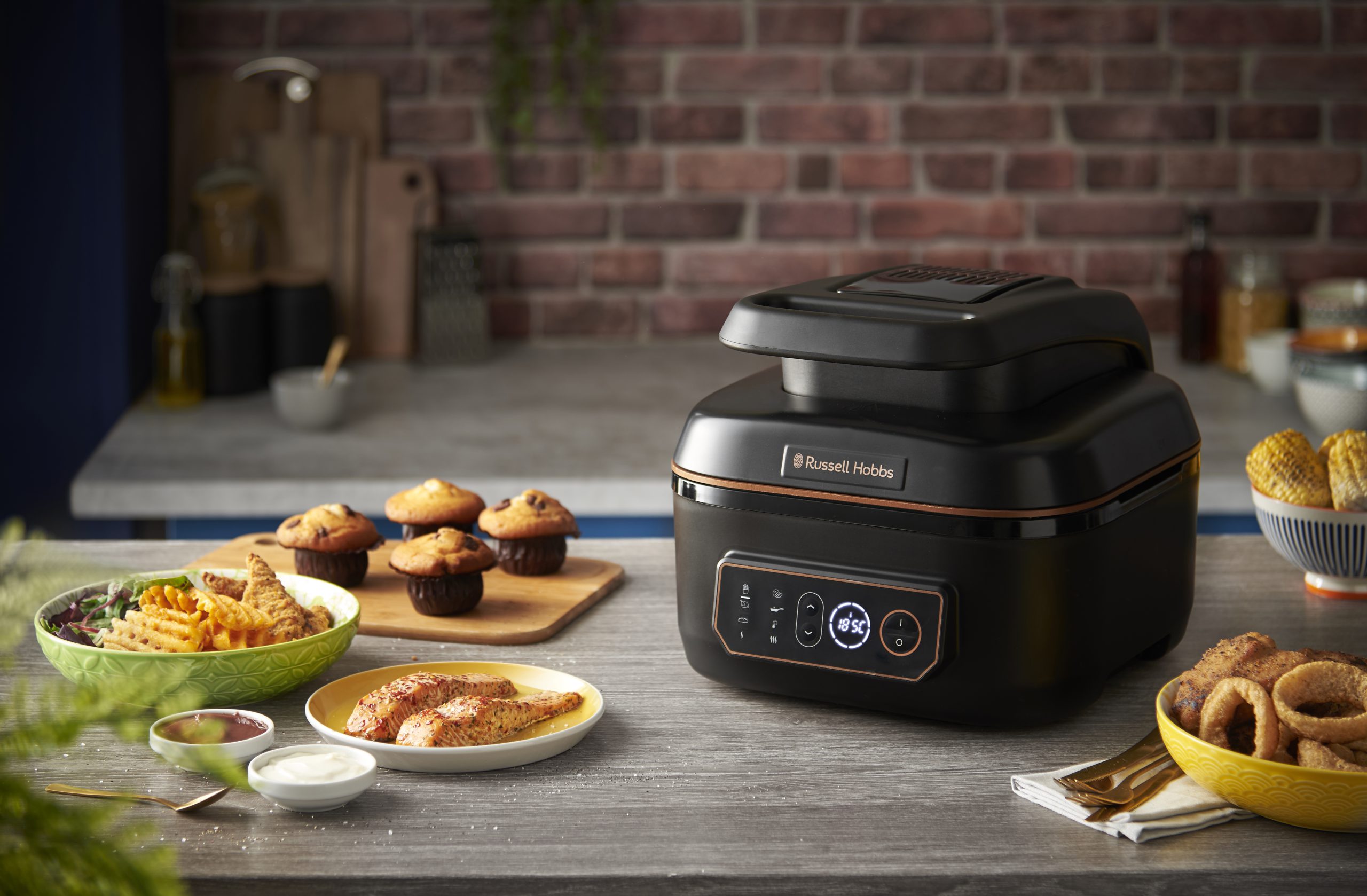 RUSSELL HOBBS 26520-56/RH SatisFry Air & Grill Multi 5,5 l-es forrólevegős sütő – 11. kép