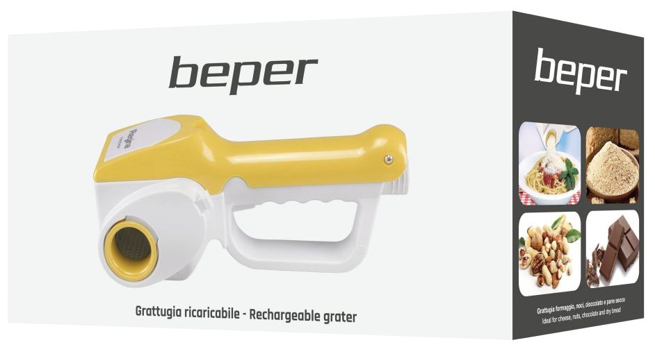 BEPER 90.071 akkumulátoros sajtreszelő két acél reszelővel – 4. kép