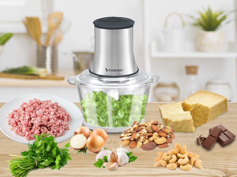 BEPER P102ROB001 konyhai aprító 1,5 literes üvegtartállyal, 500 W – 4. kép