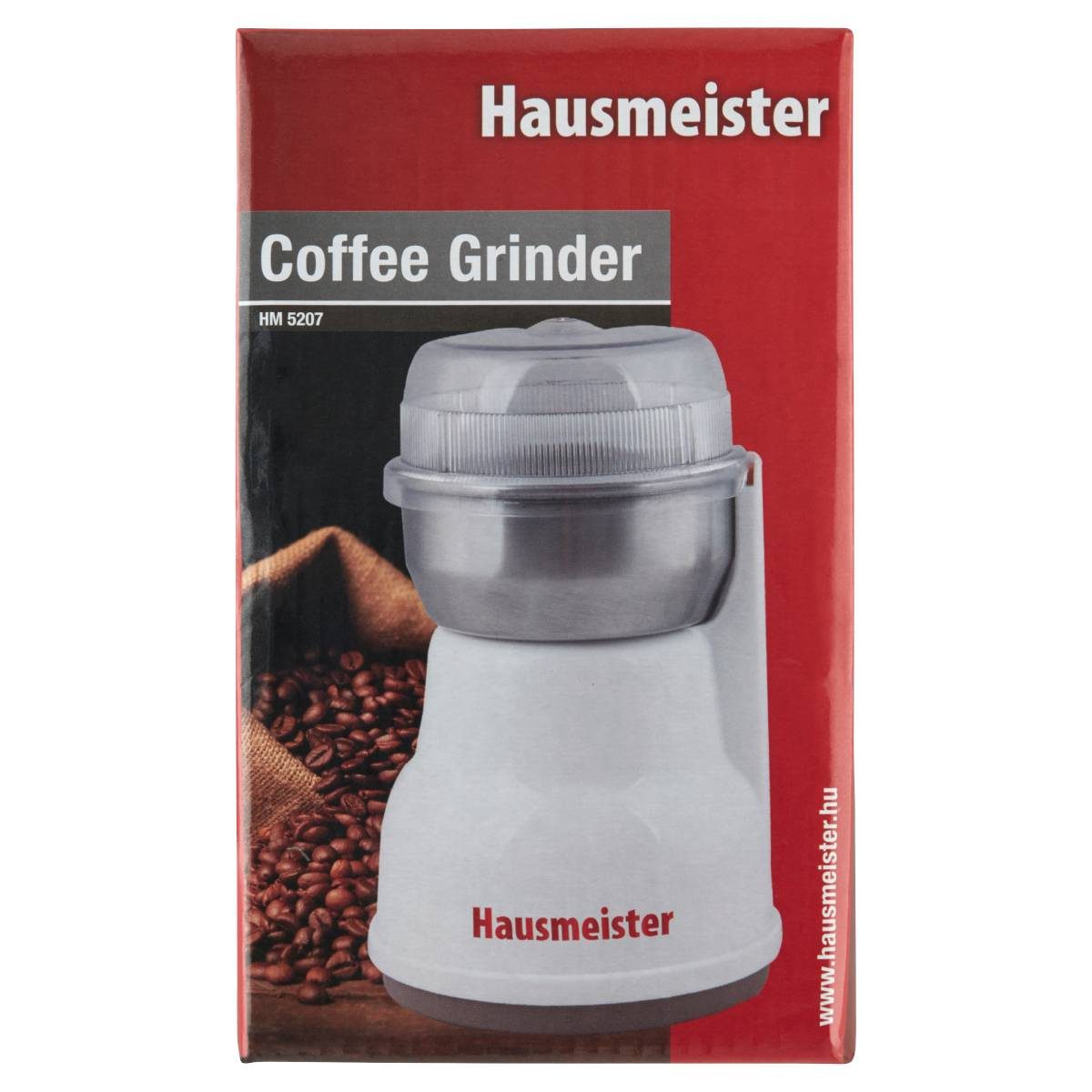 HAUSMEISTER HM 5207 kávédaráló rozsdamentes késsel, 65 g-os kapacitással – 2. kép