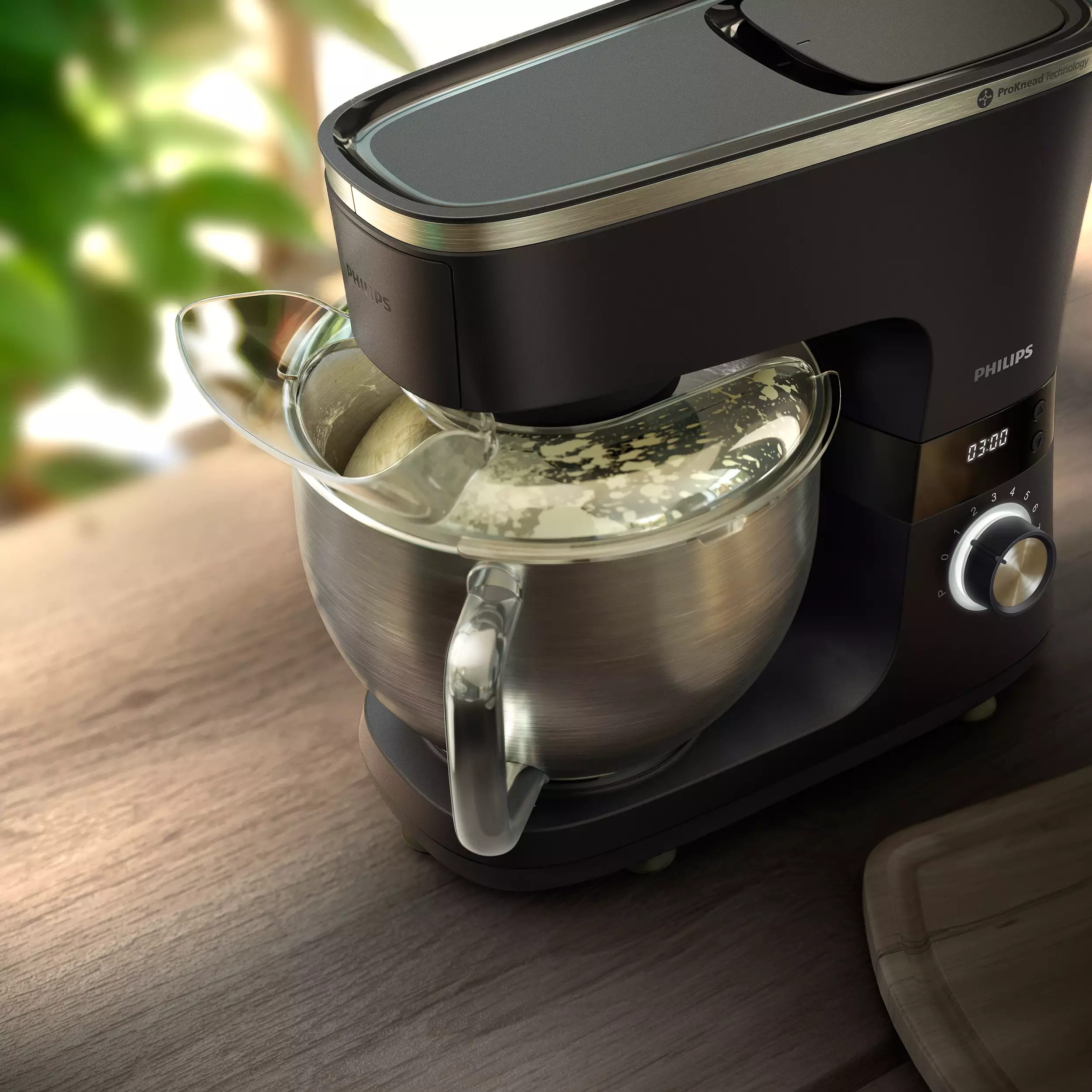 PHILIPS HR7962/01 7000 ProKnead 1000 W-os konyhai robotgép, fekete – 6. kép