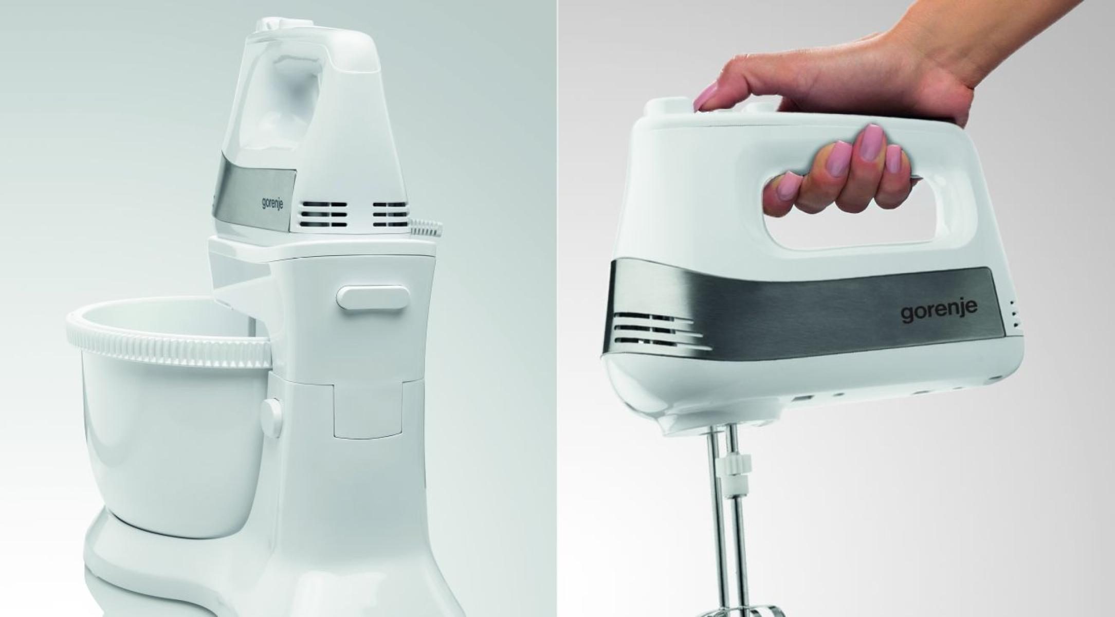 GORENJE M500DCS tálas mixer 500 W-os motorral, 3 literes forgó tállal, fehér – 3. kép