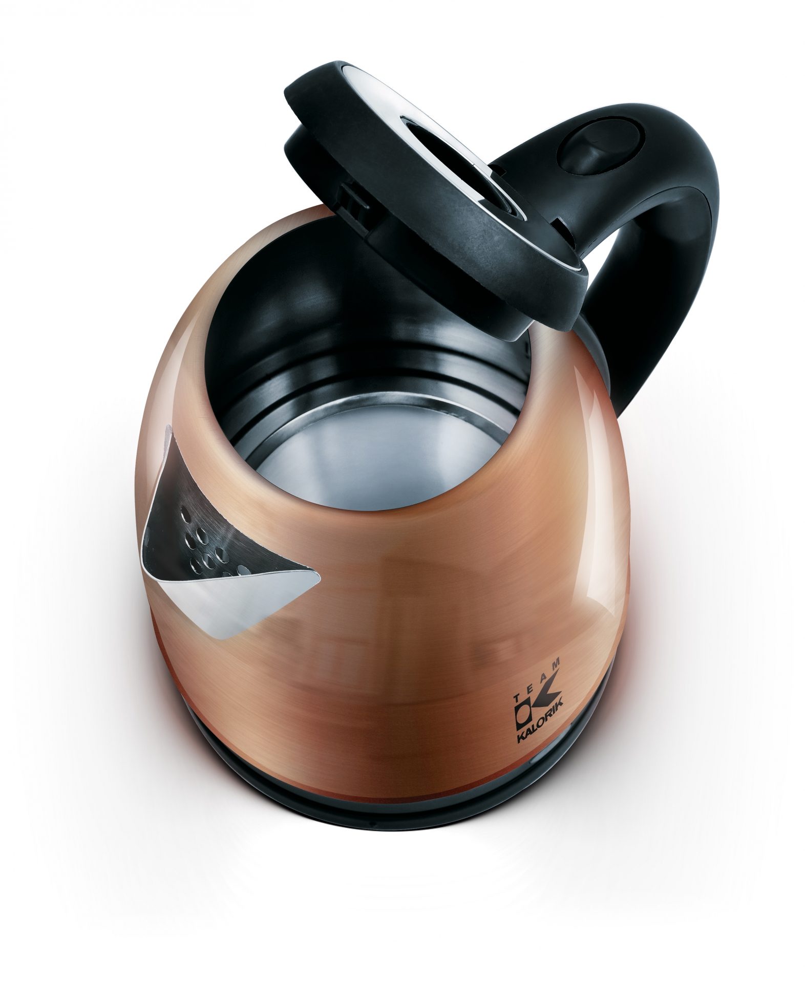 KALORIK JK1081CO rozsdamentes acél vízforraló, 1,8 l, 1800 W, réz-fekete – 2. kép