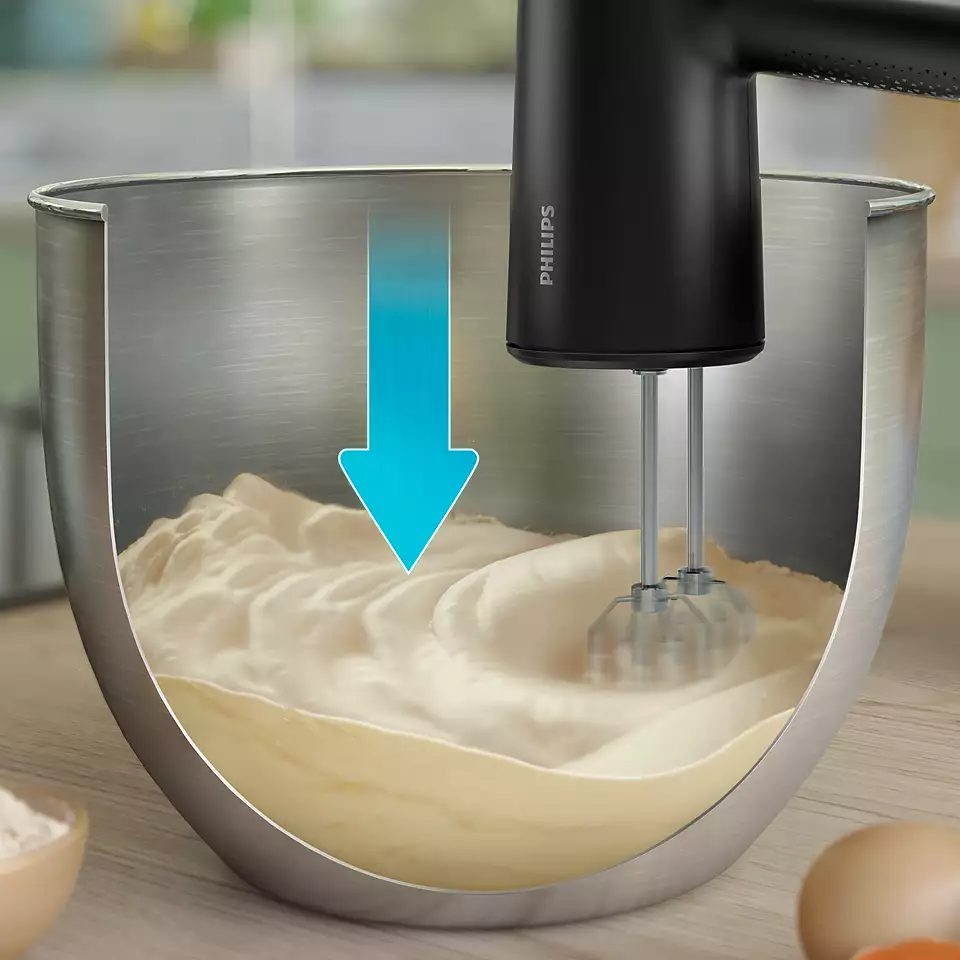 PHILIPS HR3781/10 5000 Series 2 az 1-ben kézi mixer botmixerrúddal és tárolópohárral, 500 W, fekete – 4. kép