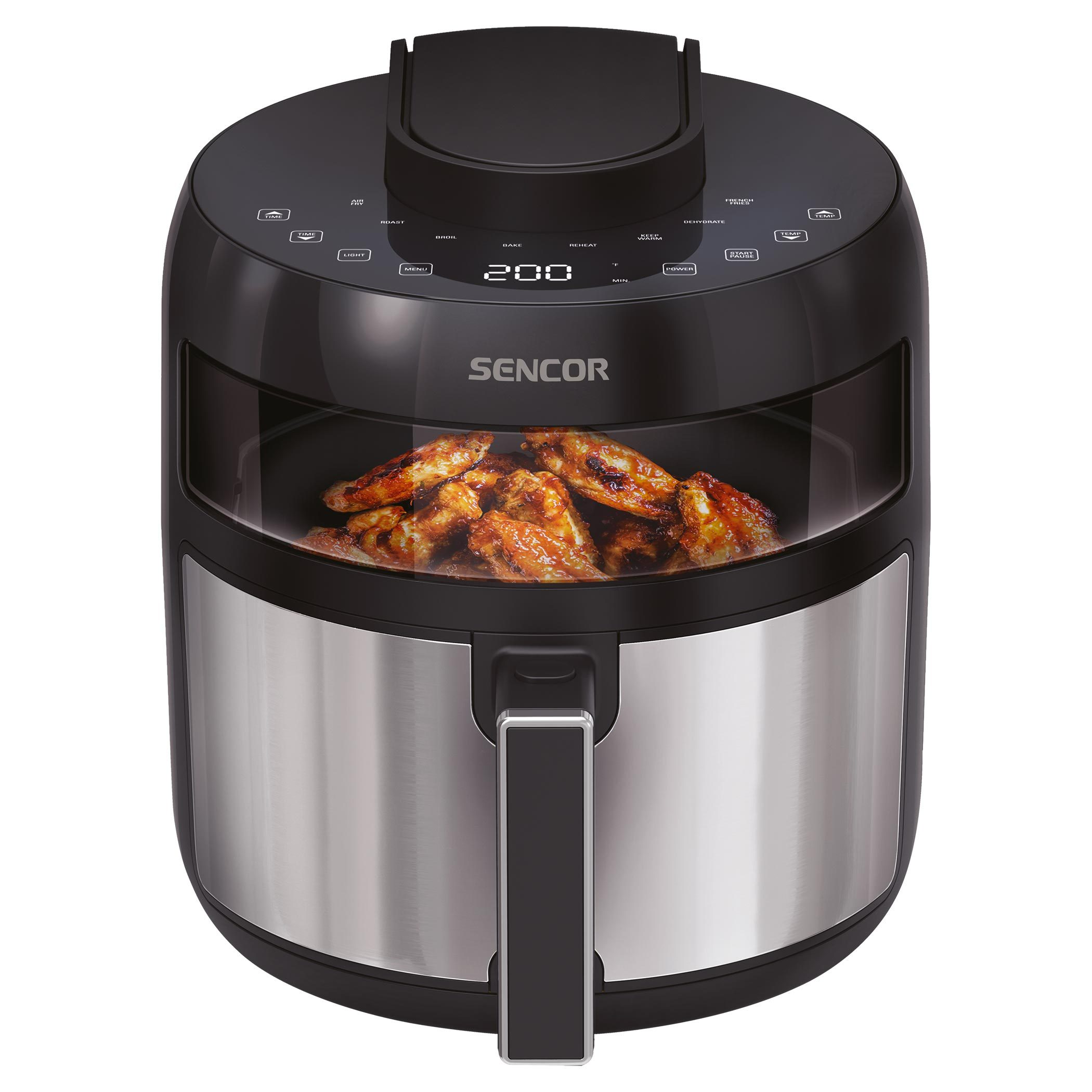 SENCOR SFR 5010BK 5 literes forrólevegős sütő érintésvezérléssel – 2. kép