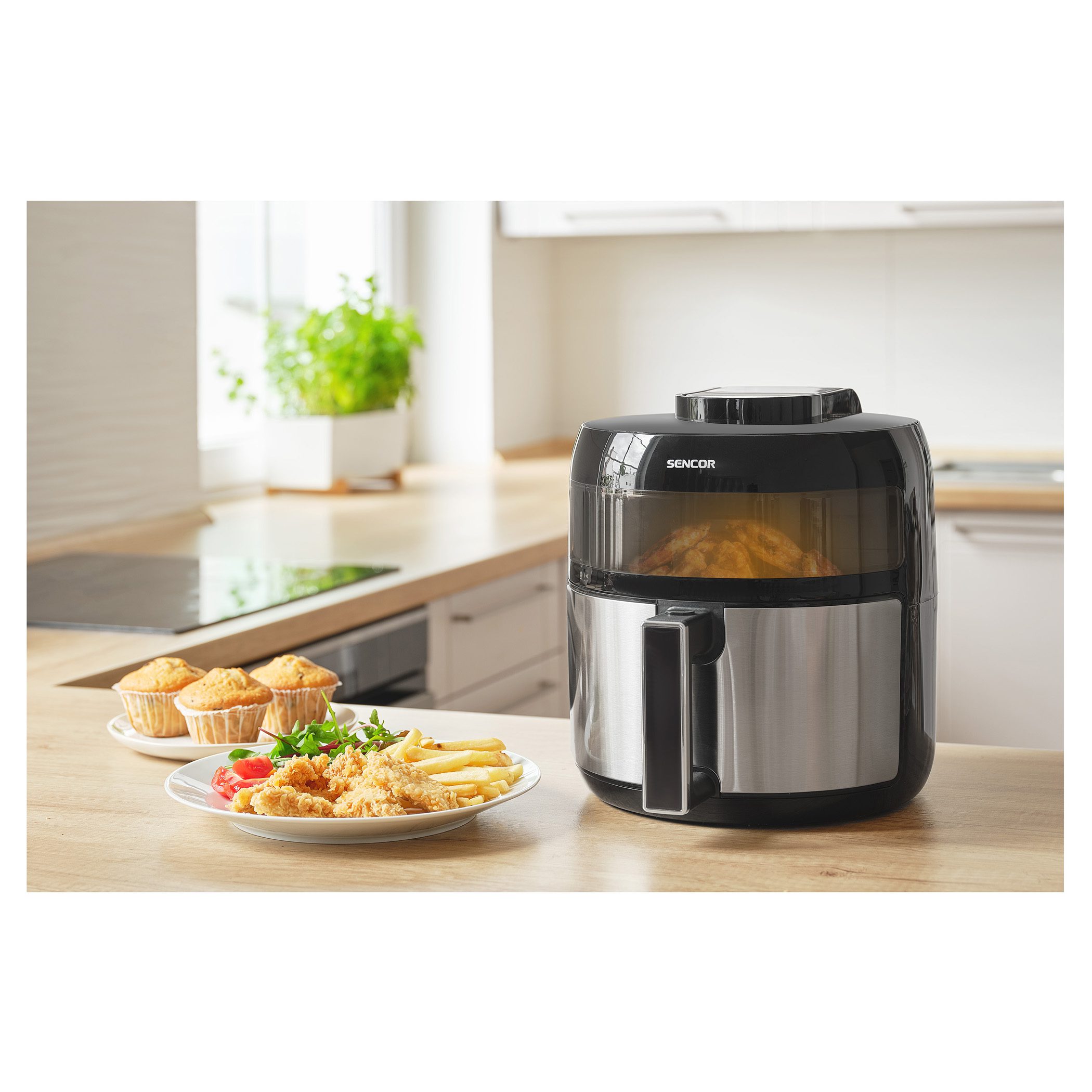 SENCOR SFR 5010BK 5 literes forrólevegős sütő érintésvezérléssel – 6. kép