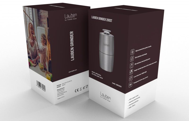 LAUBEN LBNG200ST szürke, 200 W-os kávé- és fűszerdaráló – 4. kép