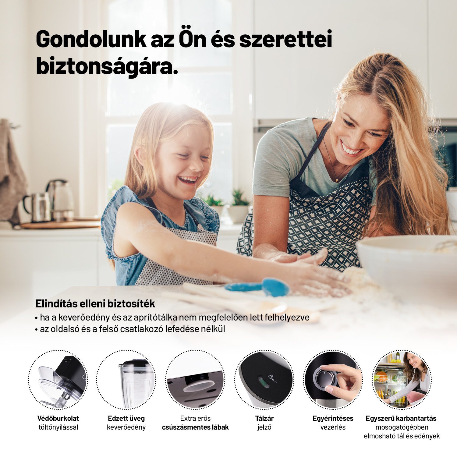 LAUBEN LBNKM1200WT konyhai robotgép 5,5 literes tállal, 1200 W teljesítménnyel – 4. kép