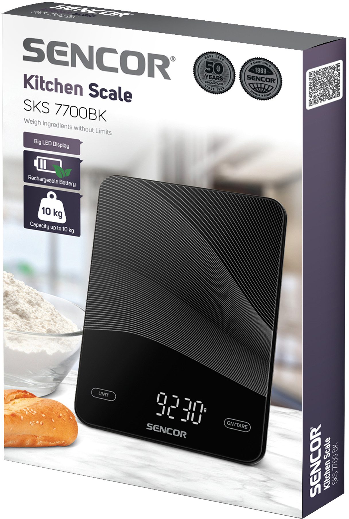 SENCOR SKS 7700BK digitális konyhai mérleg, fekete – 11. kép