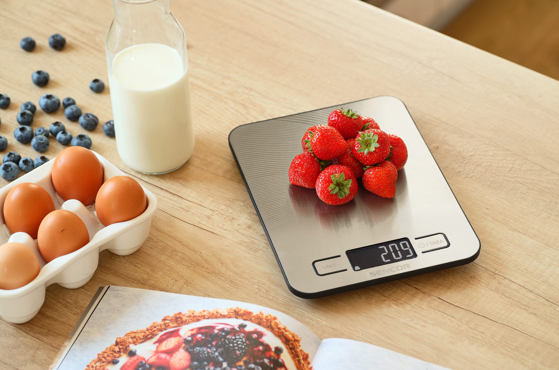 SENCOR SKS 8080 intelligens konyhai mérleg Bluetooth-kapcsolattal, szürke – 10. kép