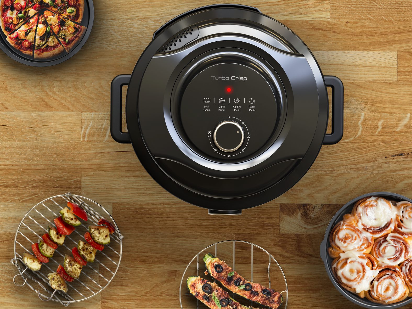 TEFAL LF101810 Turbo Crisp forrólevegős sütőtartozék készlet – 8. kép