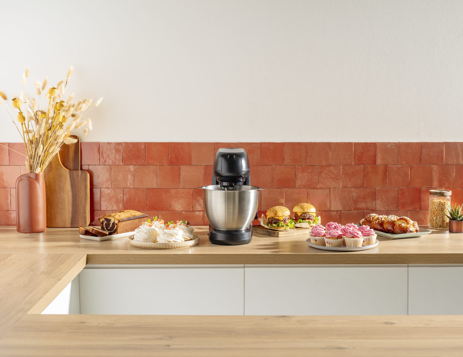 TEFAL QB525838 Bake Partner fekete konyhai robotgép 1100 W teljesítménnyel – 6. kép