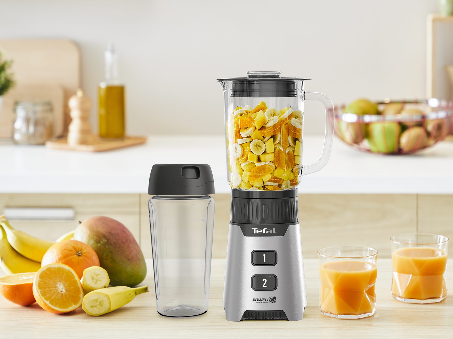 TEFAL BL16GE30 turmixgép 0,7 literes kehellyel és utazópalackkal – 4. kép