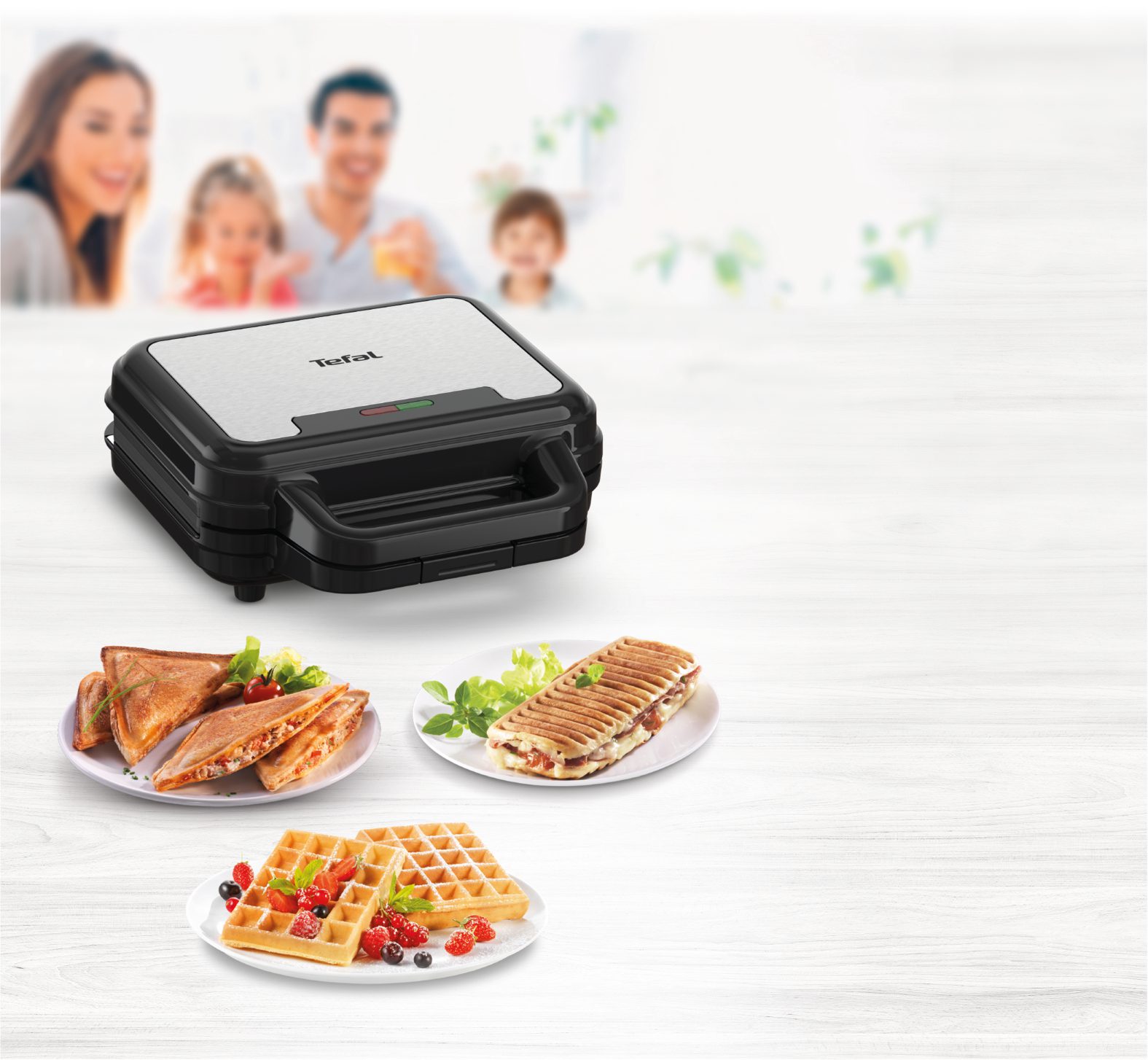 TEFAL SW383D10 UltraCompact 3 az 1-ben szendvics-, gofri- és paninisütő – 5. kép