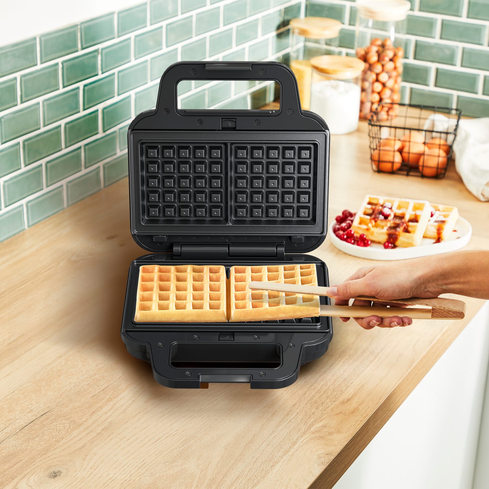 TEFAL SW383D10 UltraCompact 3 az 1-ben szendvics-, gofri- és paninisütő – 6. kép