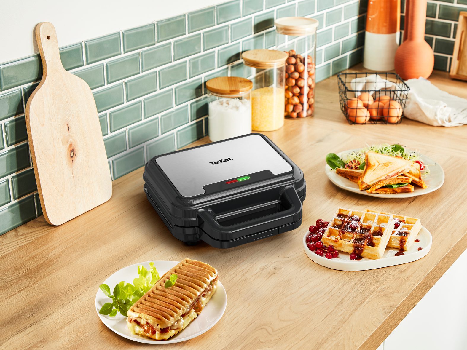 TEFAL SW383D10 UltraCompact 3 az 1-ben szendvics-, gofri- és paninisütő – 10. kép