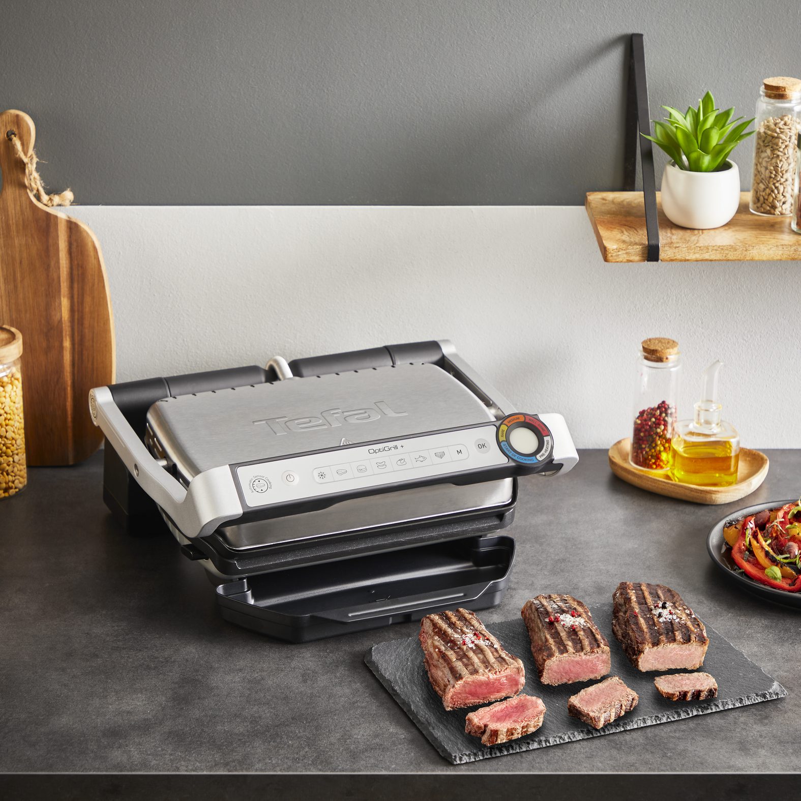 TEFAL GC718D10 intelligens kontakt grillsütő, 2000 W – 3. kép