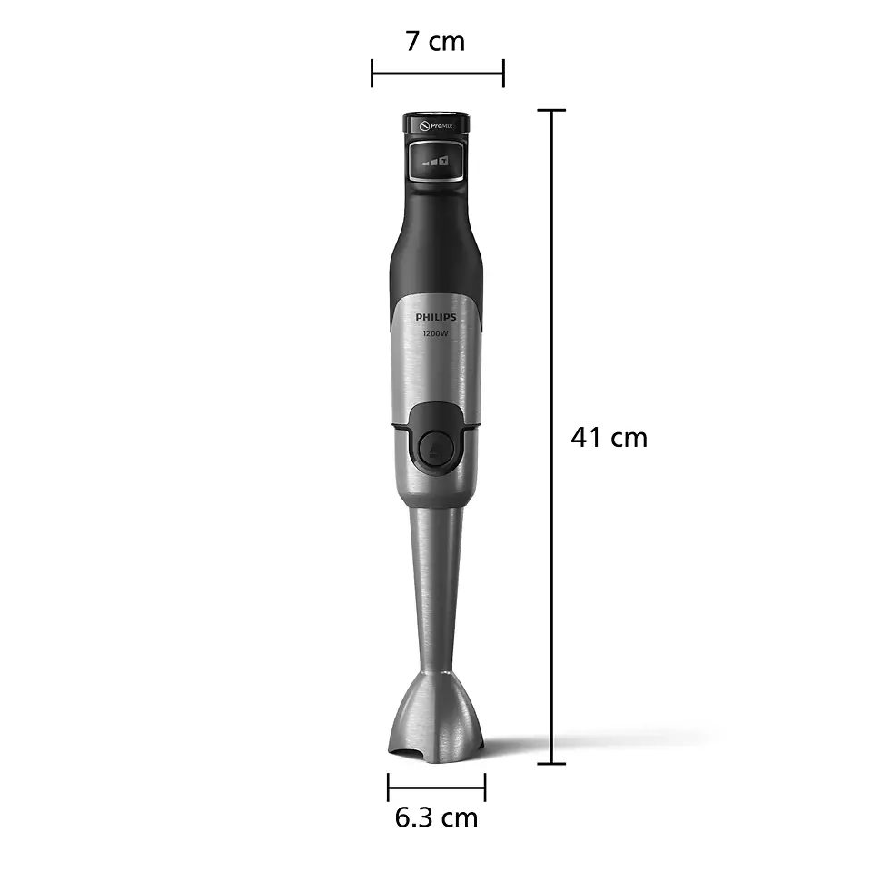 PHILIPS HR2683/00 1200 W-os fekete rúdmixer aprítóval és habverővel – 3. kép
