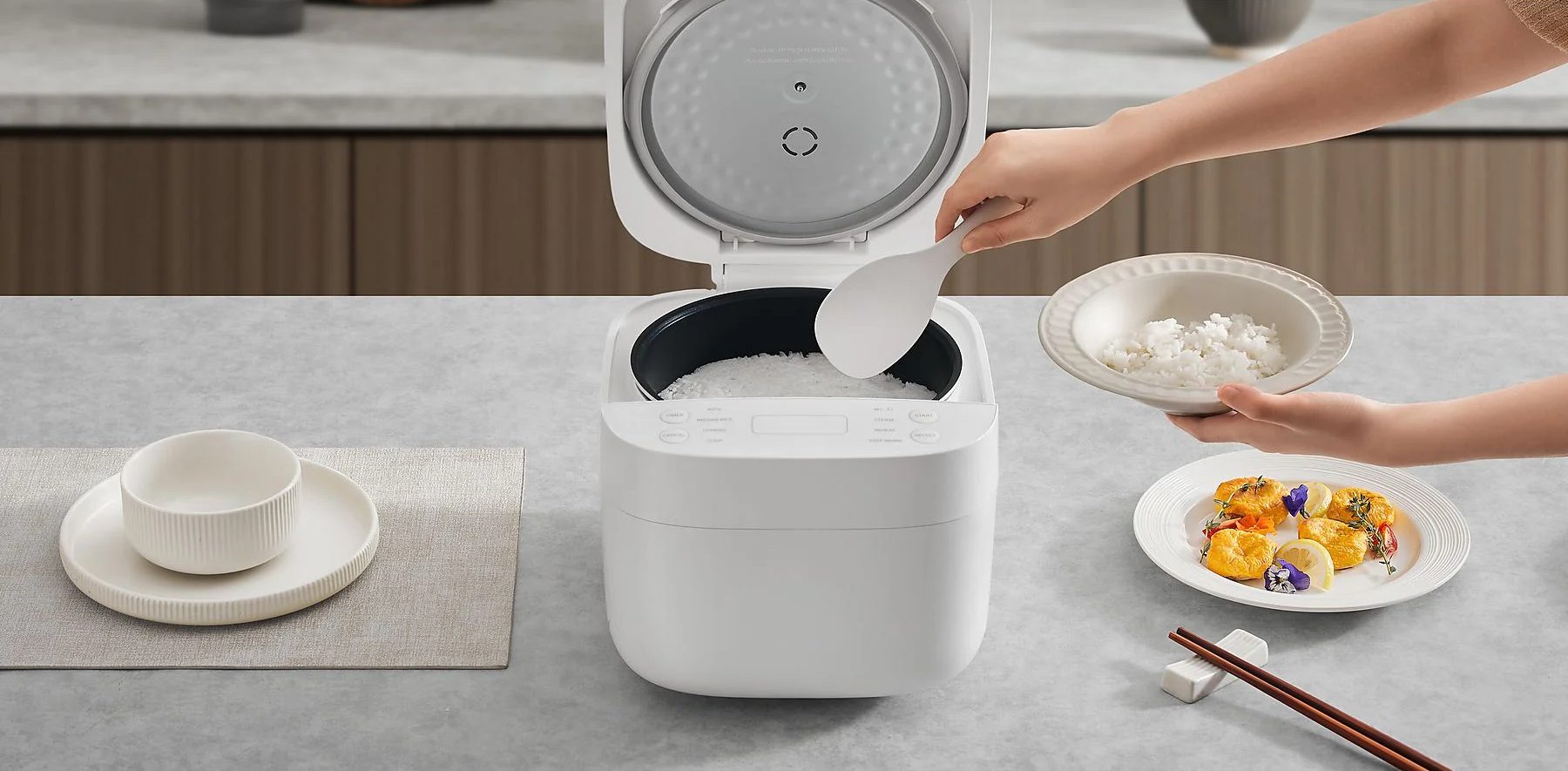XIAOMI BHR7919EU Smart multifunkciós rizsfőző, 3 l, fehér – 6. kép