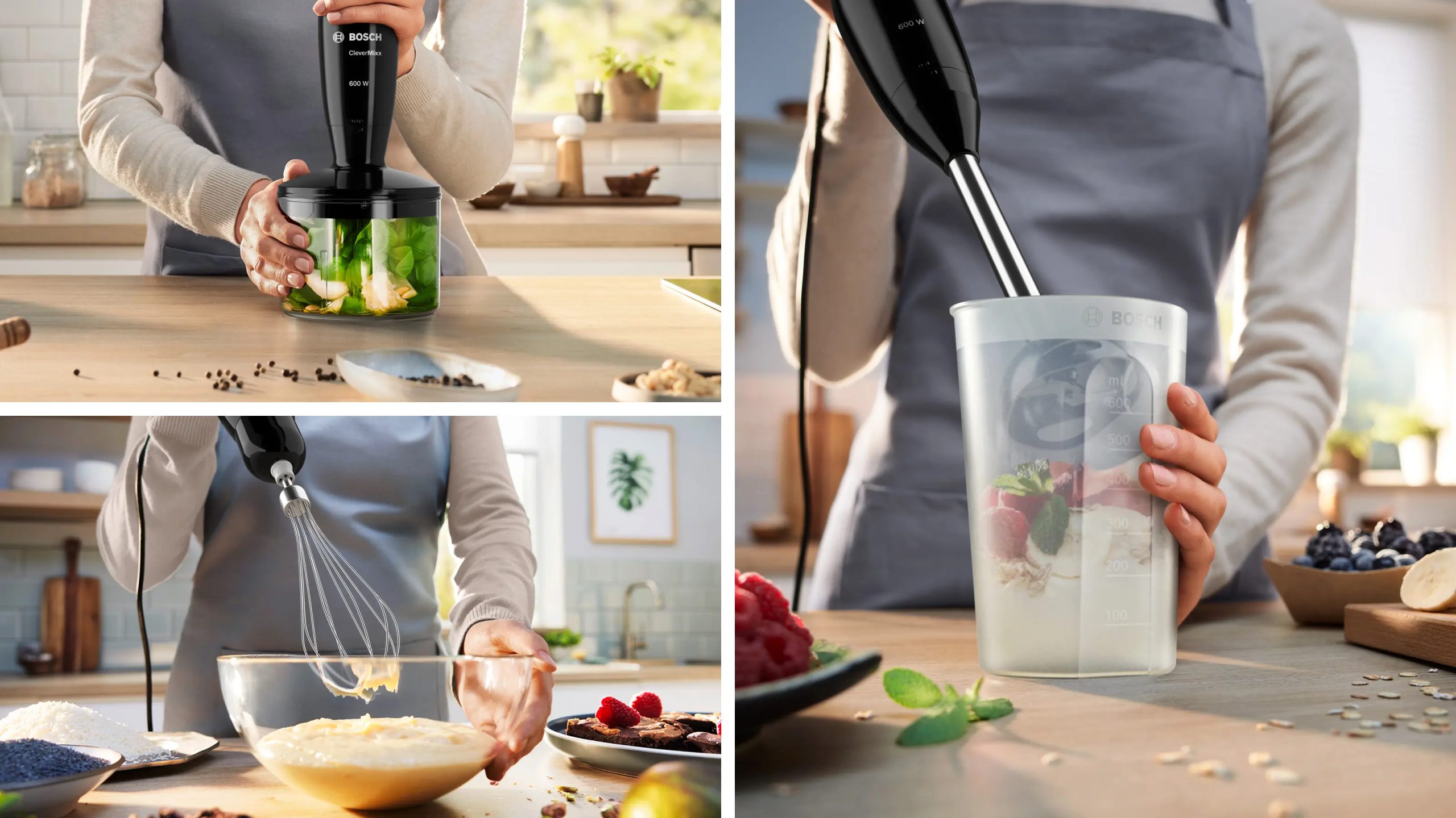 BOSCH MSM2650B botmixer szett aprítóval és habverővel – 6. kép