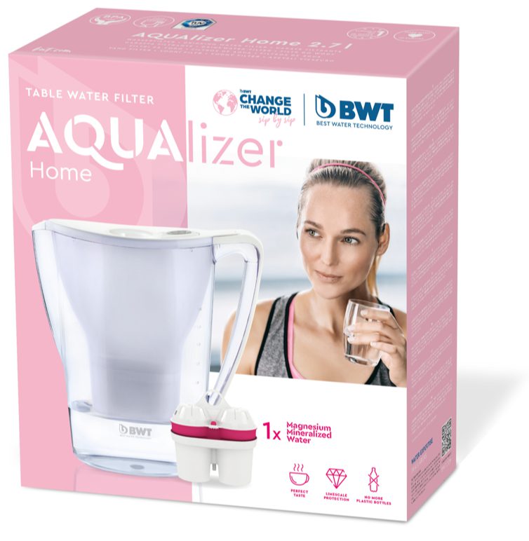 BWT Aqualizer Home manuális vízszűrő kancsó, fehér, 2,7 literes – 3. kép