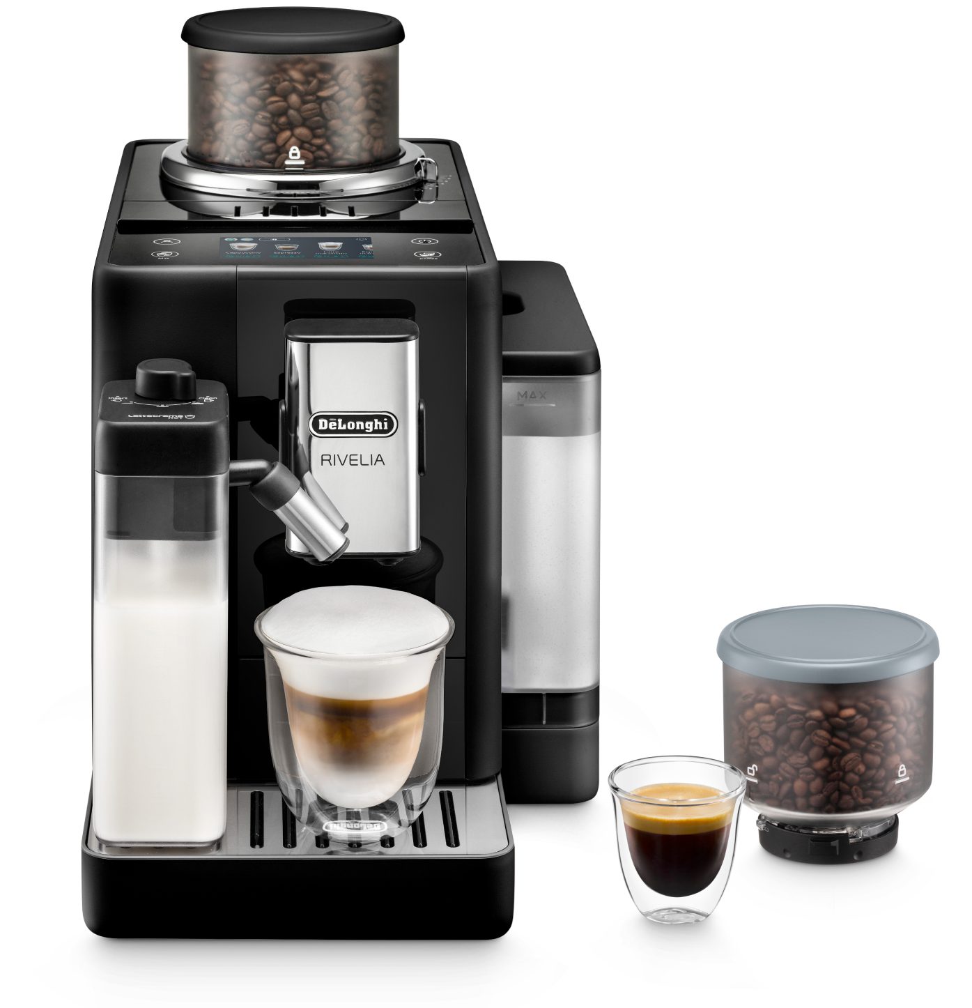 DE-LONGHI Rivelia EXAM440.55.B automata kávéfőző Bean Switch rendszerrel – 2. kép