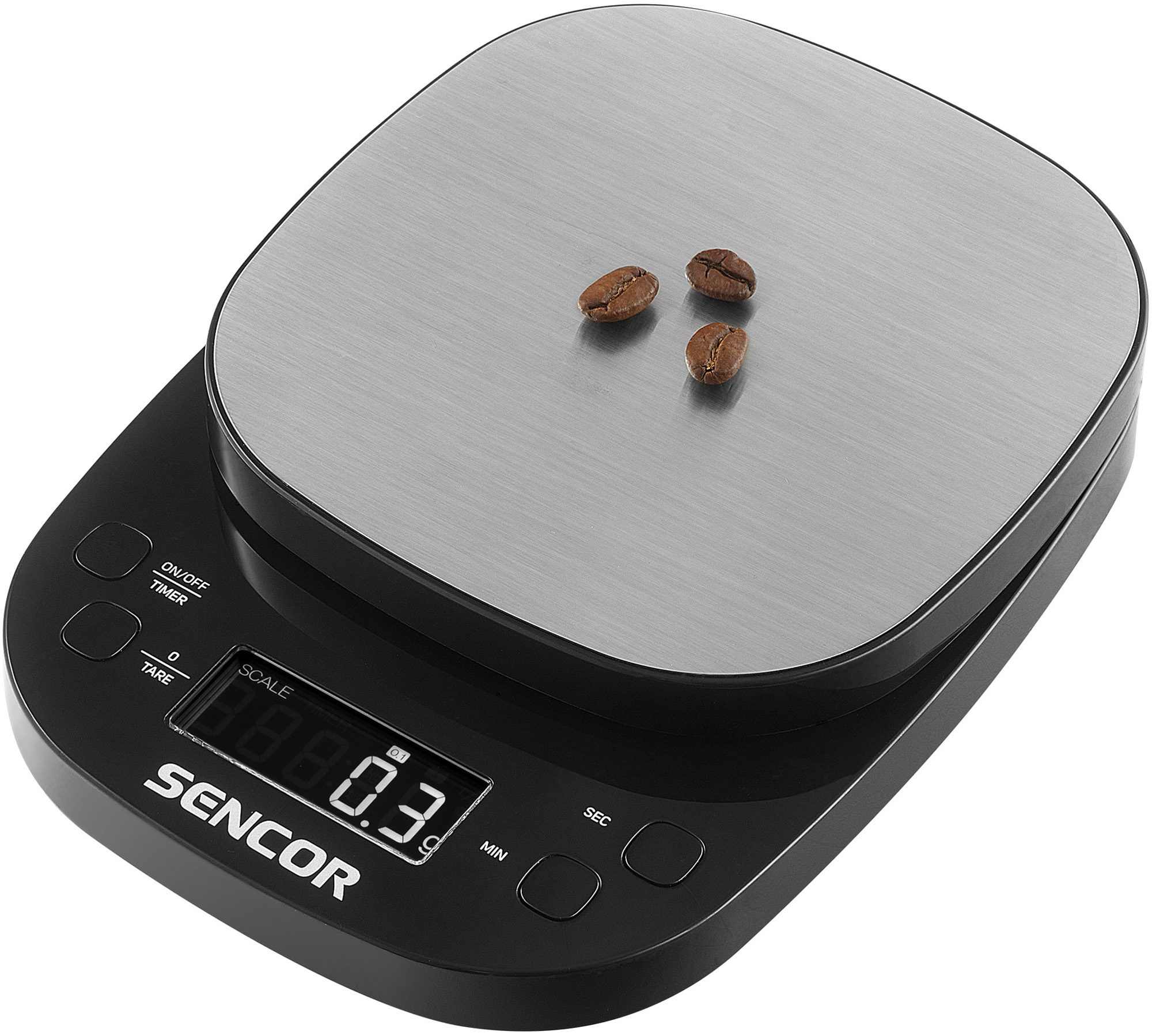 SENCOR SKS 0804BK precíziós barista mérleg LCD-kijelzővel – 2. kép