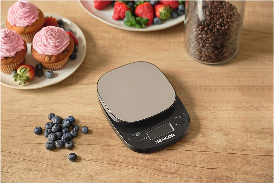 SENCOR SKS 0804BK precíziós barista mérleg LCD-kijelzővel – 8. kép