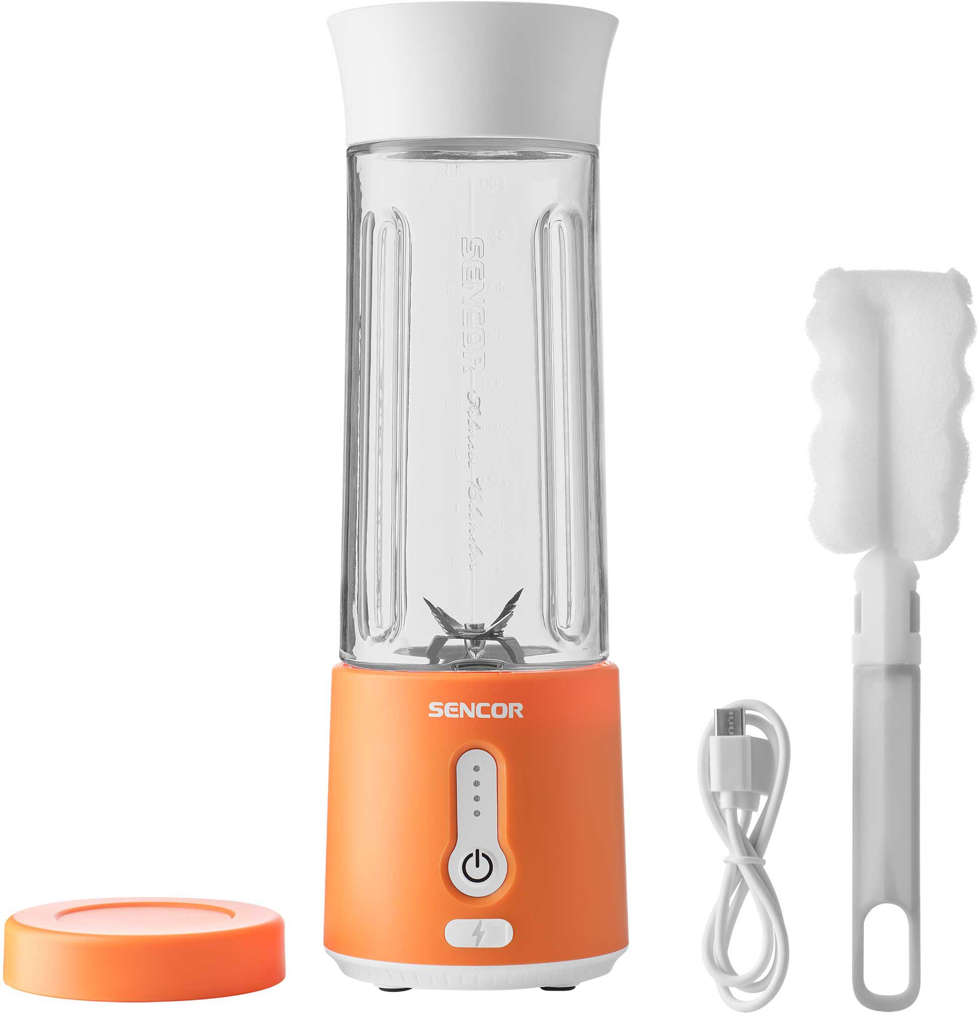 SENCOR SBL 133OR hordozható smoothie mixer, 500 ml, narancssárga – 4. kép