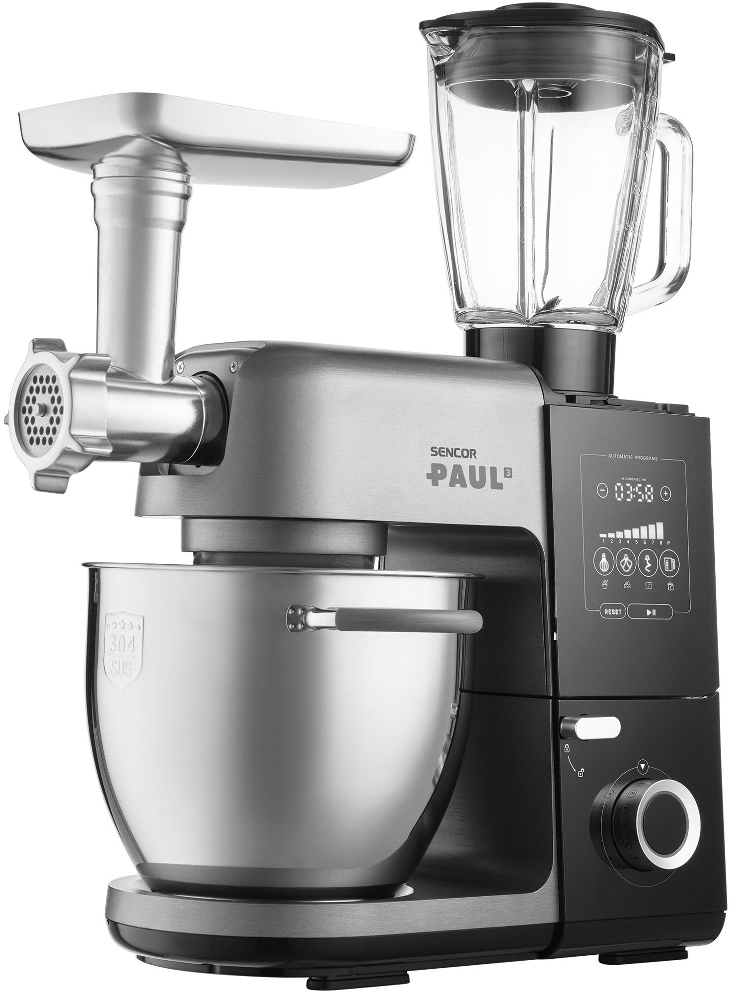 SENCOR STM 8970 PAUL 3 multifunkciós konyhai robotgép 1800 W-os motorral – 4. kép