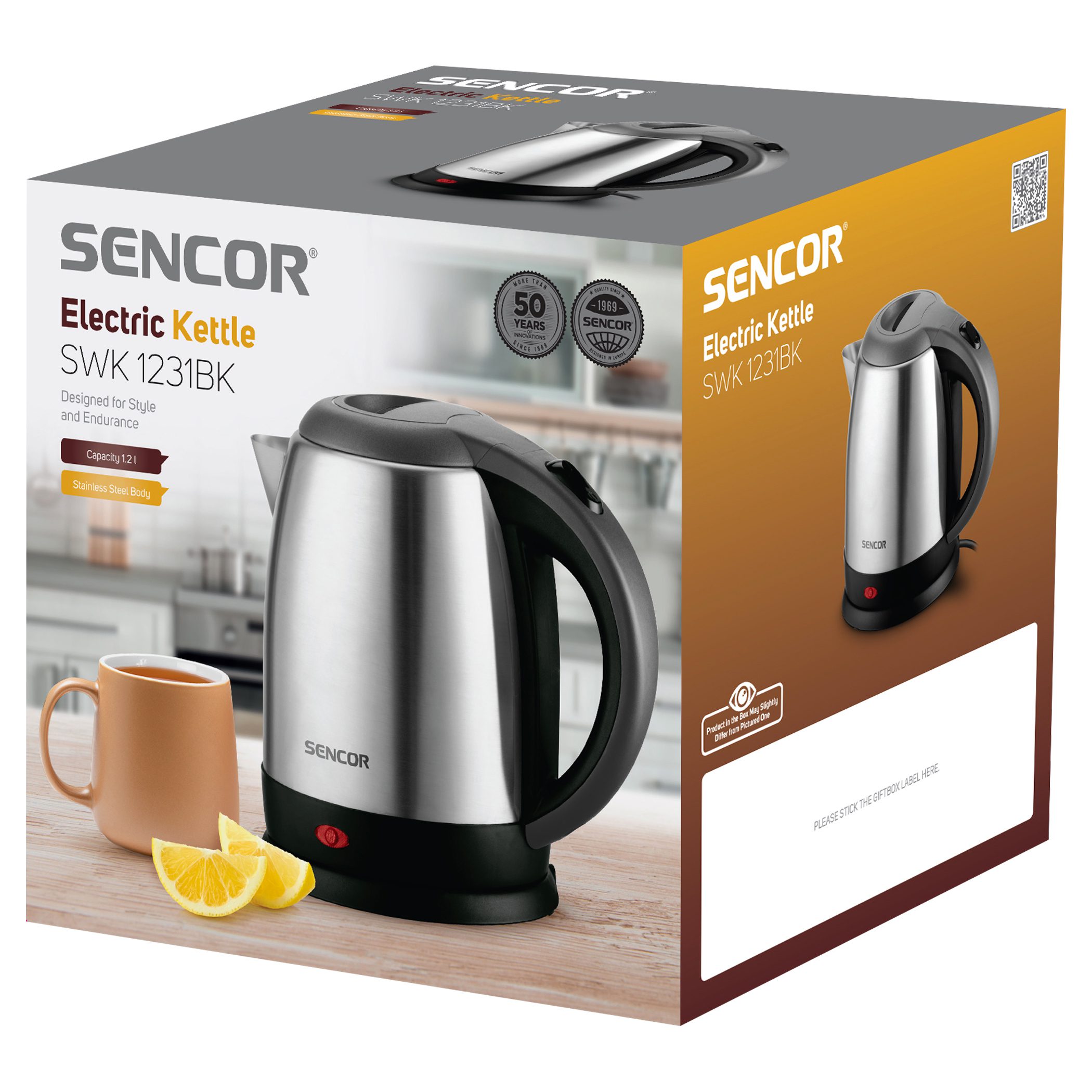 SENCOR SWK 1231BK 1,2 literes inox vízforraló – 12. kép