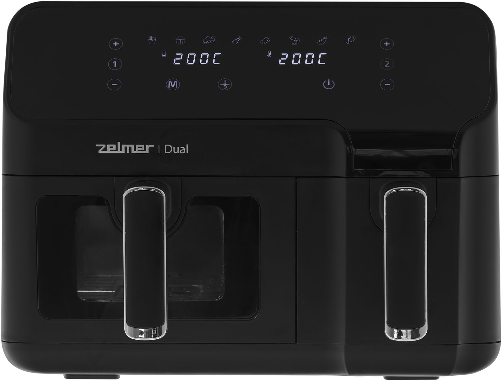 ZELMER ZAF9000 kétkosaras forrólevegős sütő, 9 l, 2700 W – 2. kép
