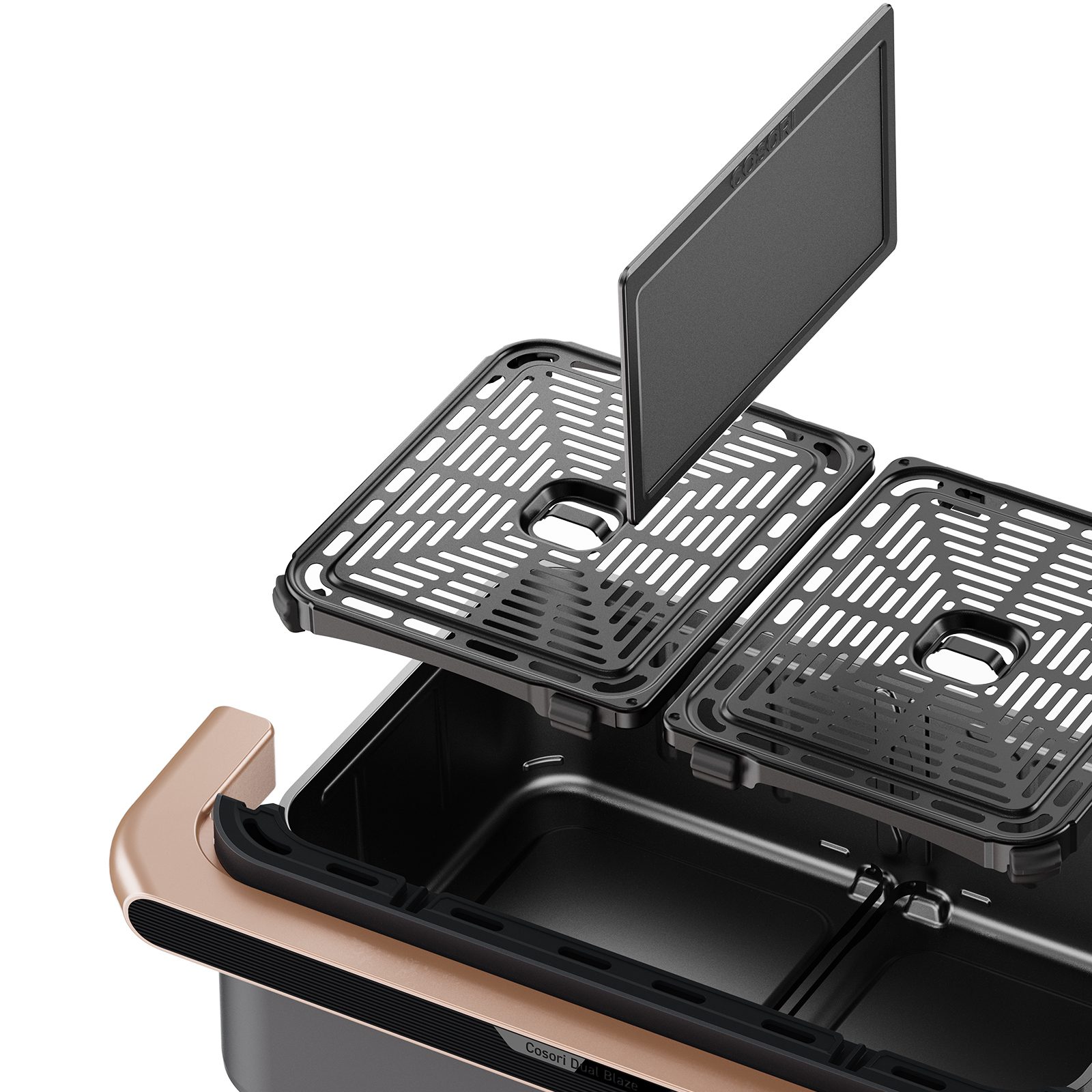 COSORI Dual Blaze TwinFry 10 literes, kétzónás forrólevegős sütő – 6. kép