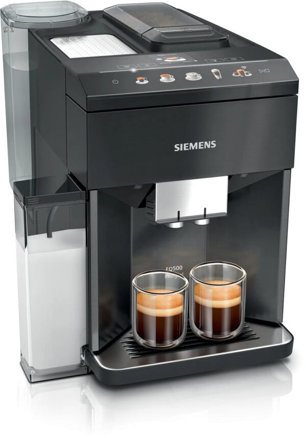 SIEMENS TQ518RX3 EQ500 automata kávéfőző Home Connect funkcióval, sötét inox